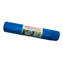 Мешки для мусора 200 л, с завязками, синие, в рулоне 5 шт., ПВД, 45 мкм, 1100х850 мм, Концепция Быта Vitalux, 604934 в Подольске