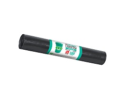 Мешки для мусора 160 л, черные, в рулоне 10 шт., ПВД, 25 мкм, 1100х800 мм, GRIFON, 101-031 в Подольске
