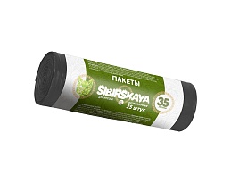 Мешки для мусора 30 л, черные, в рулоне 25 шт., ПНД, 7 мкм, 580х480 мм, SIBIRSKAYA, 101-003 S в Подольске