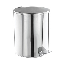 Ведро для мусора с педалью, усиленное, Титан, 15 л, нержавеющая сталь, хром в Подольске