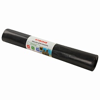 Мешки для мусора 240 л, черные, в рулоне 10 шт., ПВД 50 мкм, 1400х900 мм, LAIMA, 605337 в Подольске