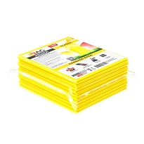 Мешки для мусора 160 л, желтые, в пачке 10 шт., ПВД, 40 мкм, 900х1100 мм, i-Bag в Подольске