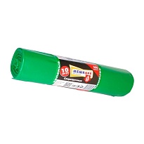 Мешки для мусора 300 л, зеленые, в рулоне 10 шт., ПВД 65 мкм, 1400х1000 мм, МЕШКОFF, 4922 в Подольске