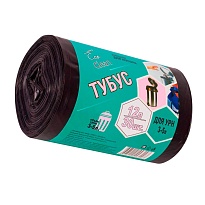 Мешки для мусора 12 л, черные, в рулоне 30 шт., ПНД, 6 мкм, 550х320 мм, Концепция Быта Tubus, 604936 в Подольске