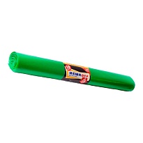 Мешки для мусора 180 л, зеленые, в рулоне 10 шт., ПВД, 50 мкм, 1100х900 мм, МЕШКОFF, 4458 в Подольске